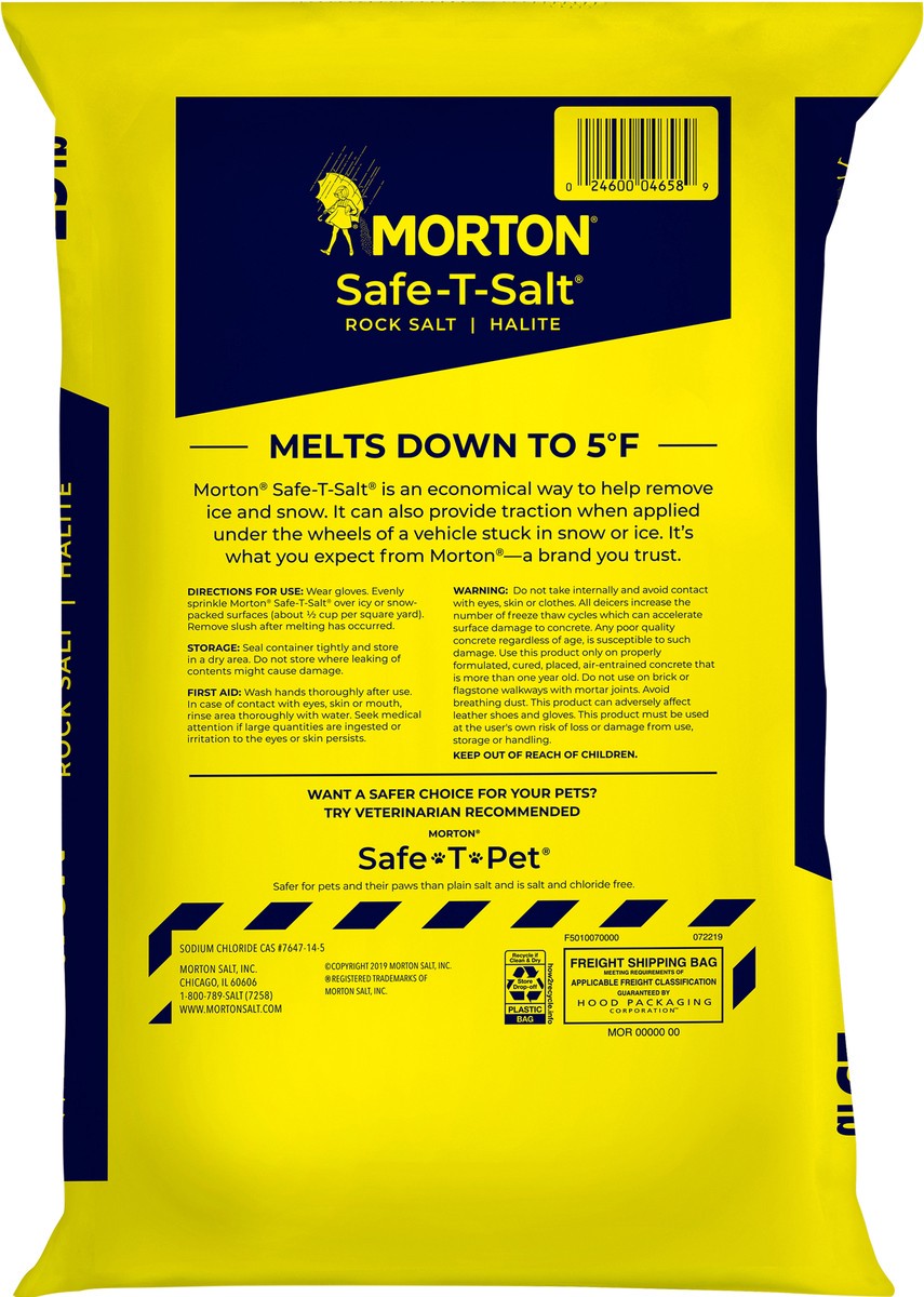 slide 2 of 5, Morton Safe-T-Salt Halite Rock Salt 25 lb, 25 lb