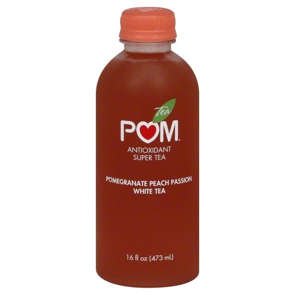 slide 1 of 4, POM Wonderful Pomx Tea Pomegranate Peach Passion White Antioxidant Super Tea, 16 fl oz