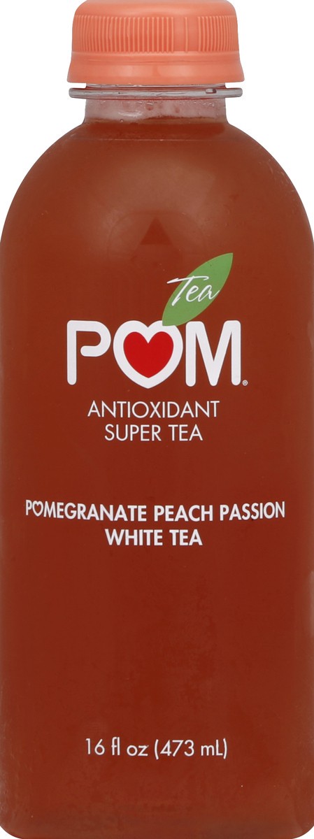 slide 3 of 4, POM Wonderful Pomx Tea Pomegranate Peach Passion White Antioxidant Super Tea - 16 fl oz, 16 fl oz