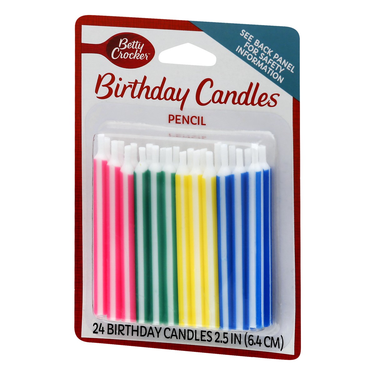 slide 3 of 9, Betty Crocker 2.5 Inch Pencil Birthday Candles 24 ea, 24 ct