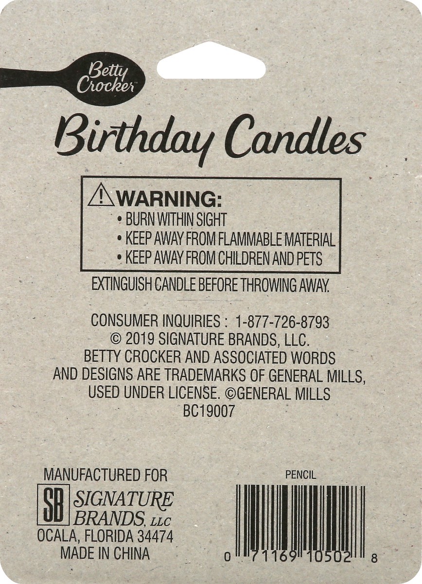 slide 5 of 9, Betty Crocker 2.5 Inch Pencil Birthday Candles 24 ea, 24 ct