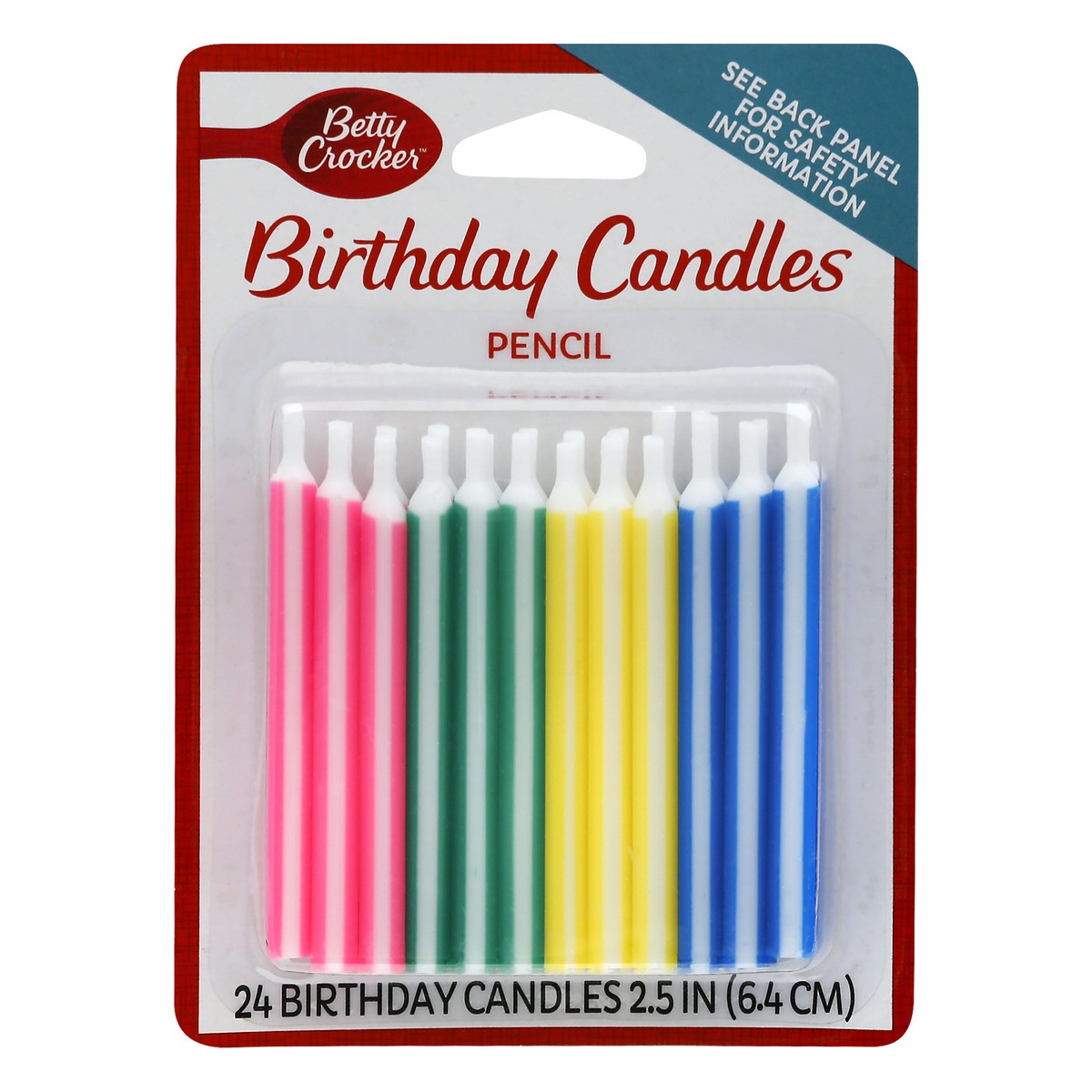 slide 1 of 9, Betty Crocker 2.5 Inch Pencil Birthday Candles 24 ea, 24 ct