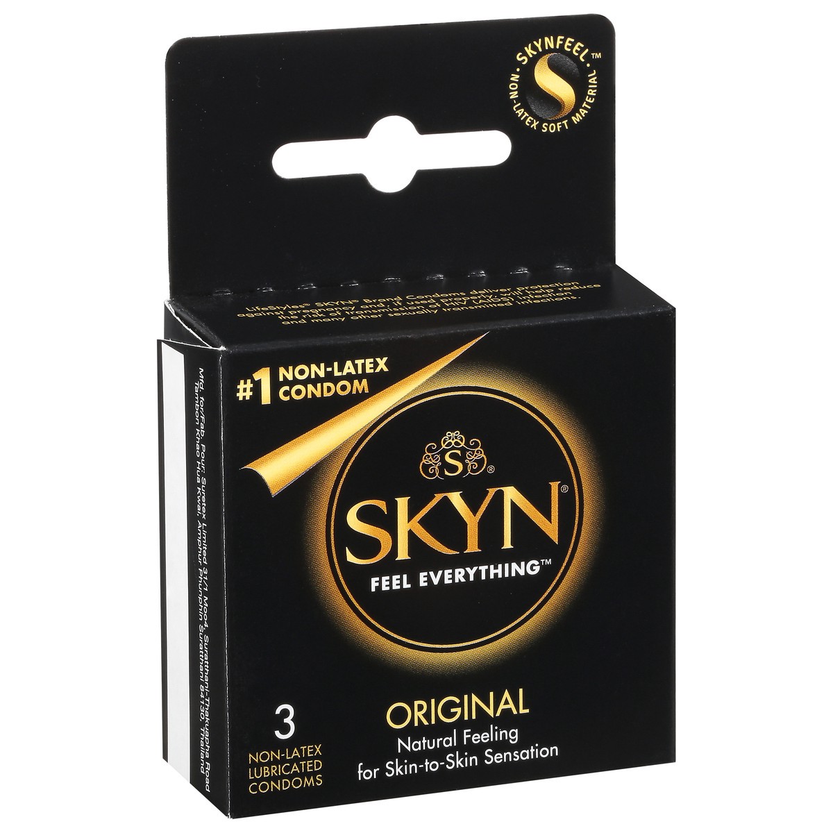 slide 6 of 9, SKYN Feel Everything Original Non-Latex Lubricated Condoms 3 ea, 3 ct