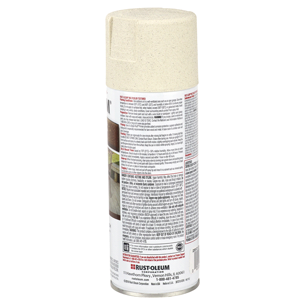 slide 5 of 9, Rust-Oleum Stops Rust Protective Multi-Color Textured Spray Paint - 239121, Caribbean Sand, 12 oz