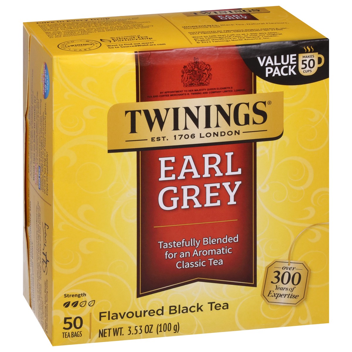 slide 2 of 9, Twinings Bags Earl Grey Black Tea 50 ea, 50 ct