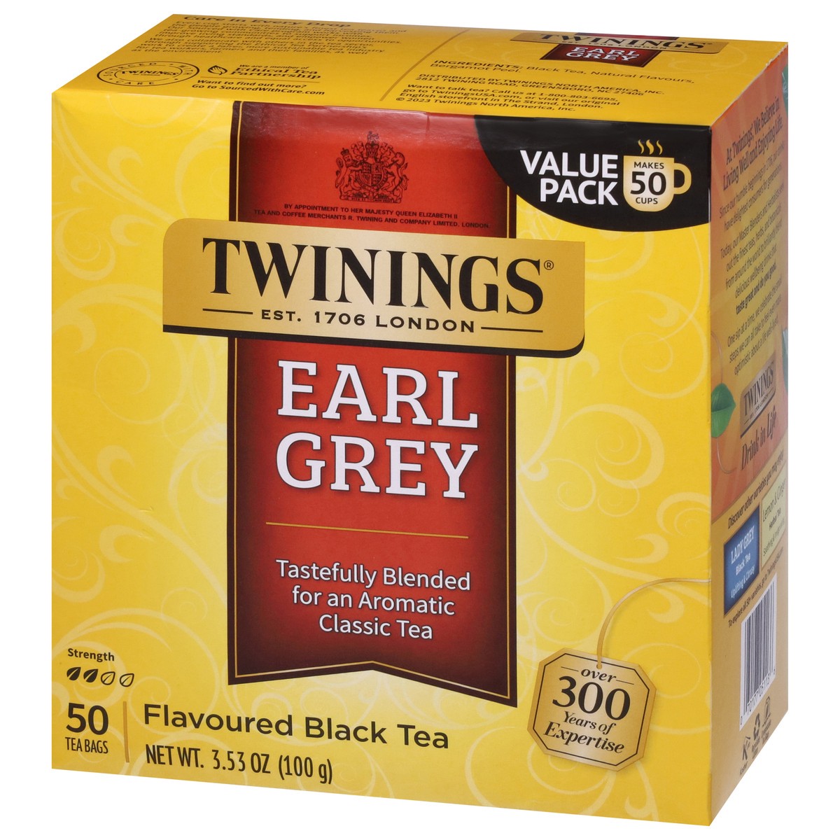 slide 3 of 9, Twinings Bags Earl Grey Black Tea 50 ea, 50 ct