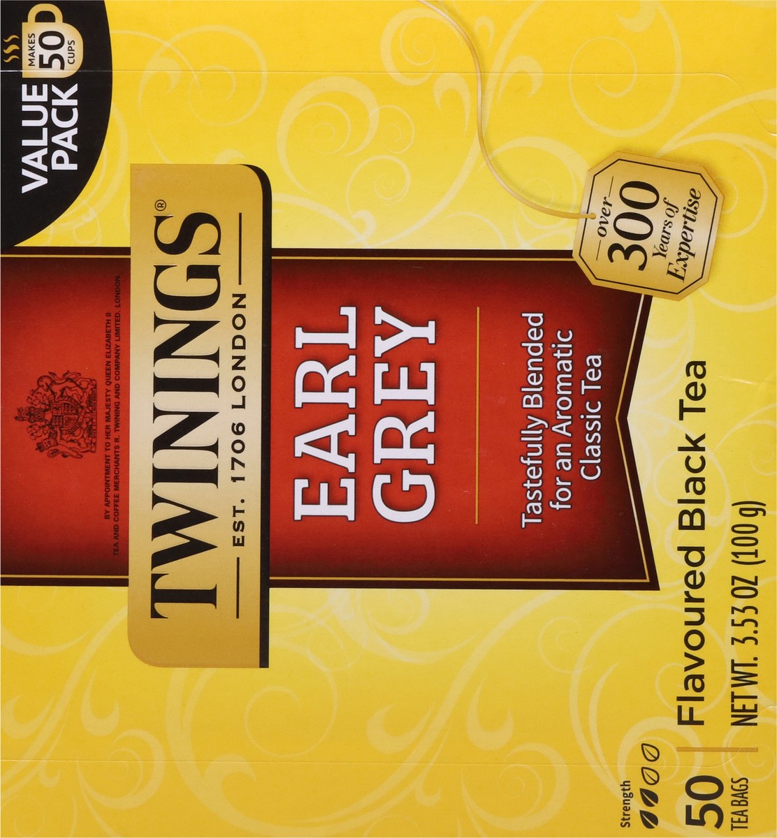 slide 5 of 9, Twinings Bags Earl Grey Black Tea 50 ea, 50 ct