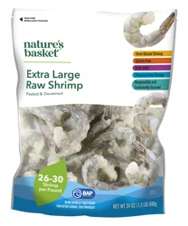 Nature's Basket Extra Large Peeled & Deveined Raw Shrimp