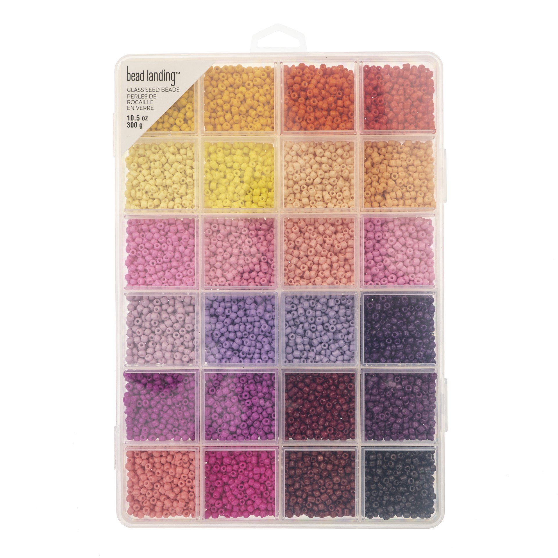slide 2 of 3, 8/0 Bright Glass Seed Beads, 10.5oz. By Bead Landing, 10.5 oz