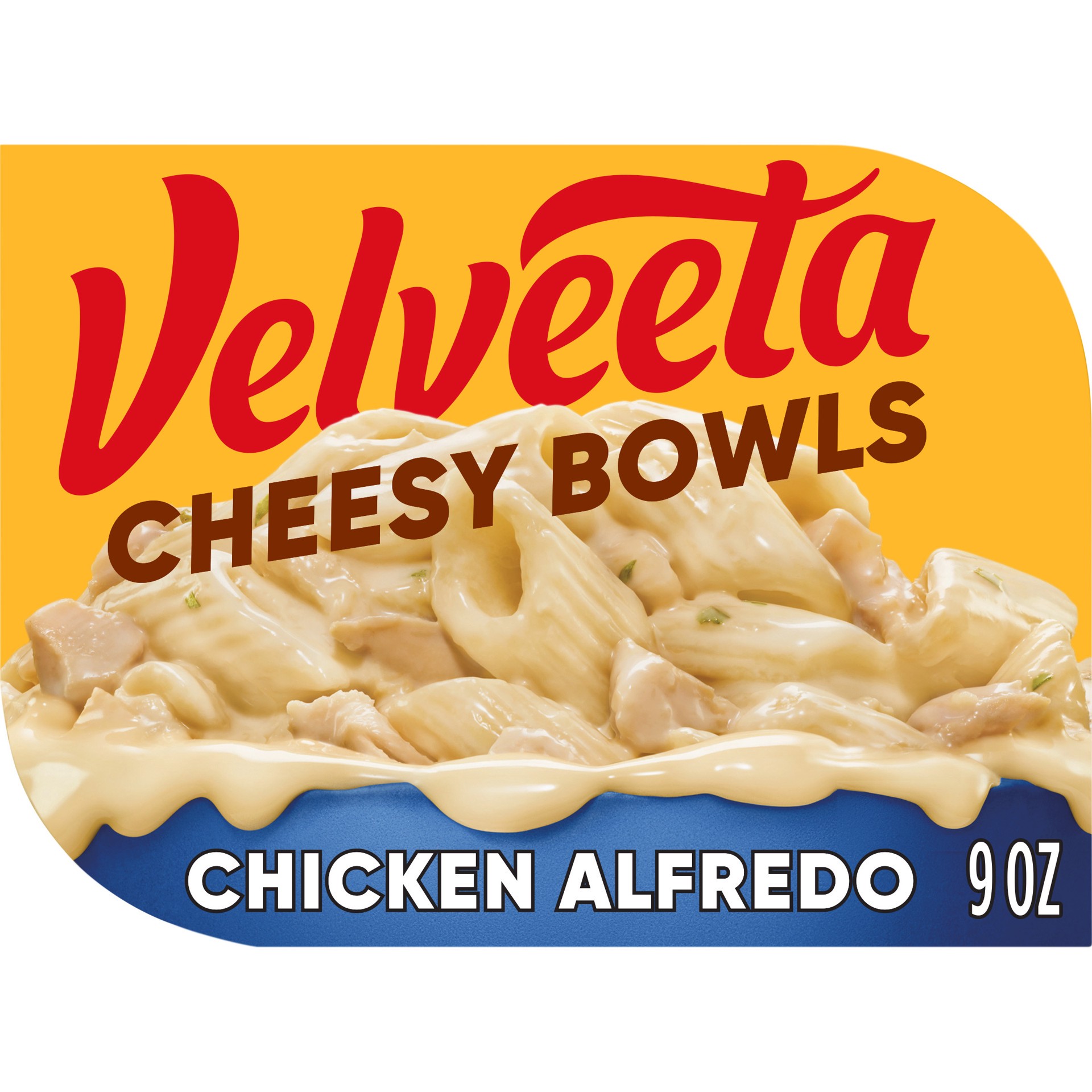 slide 1 of 5, Velveeta Cheesy Bowls Chicken Alfredo Microwave Meal, 9 oz Tray, 9 oz