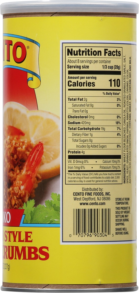 slide 7 of 13, Cento Panko Italian Style Bread Crumbs 8 oz, 8 oz