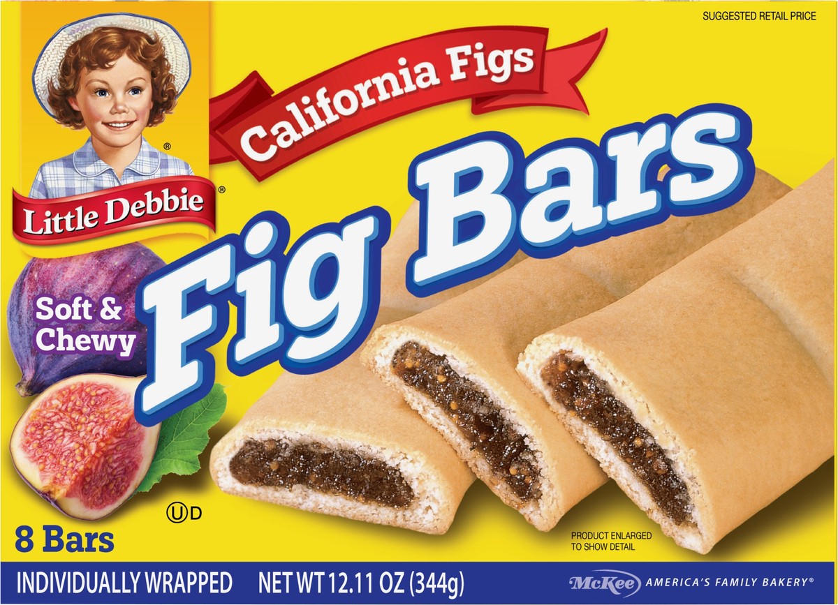 slide 6 of 9, Little Debbie Snack Cakes, Little Debbie Family Pack Fig Bars, 8 ct