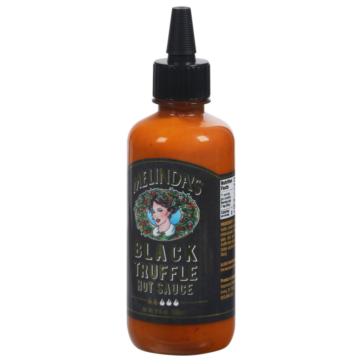 slide 4 of 9, Melinda's Black Truffle Hot Sauce - 12oz, 12 oz