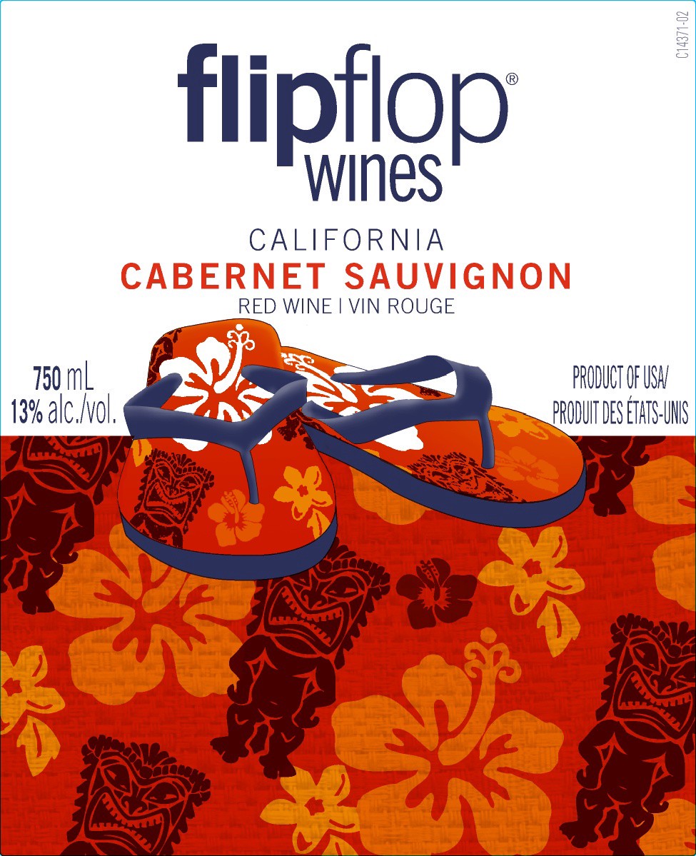 slide 3 of 3, flipflop Cabernet Sauvignon, Red Wine, Chile, 1 ct, 750ml Bottle, 750 ml