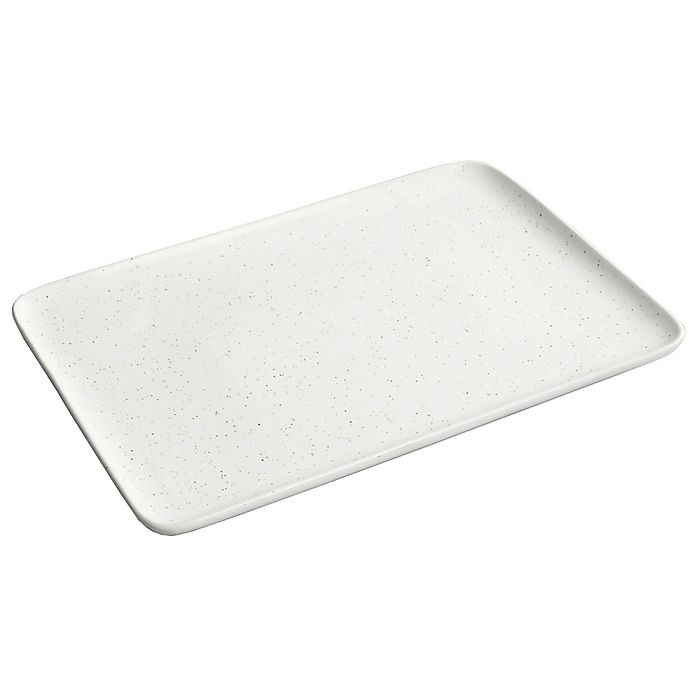 slide 2 of 3, Artisanal Kitchen Supply Soto Rectangular Platter - Cloud, 14 in