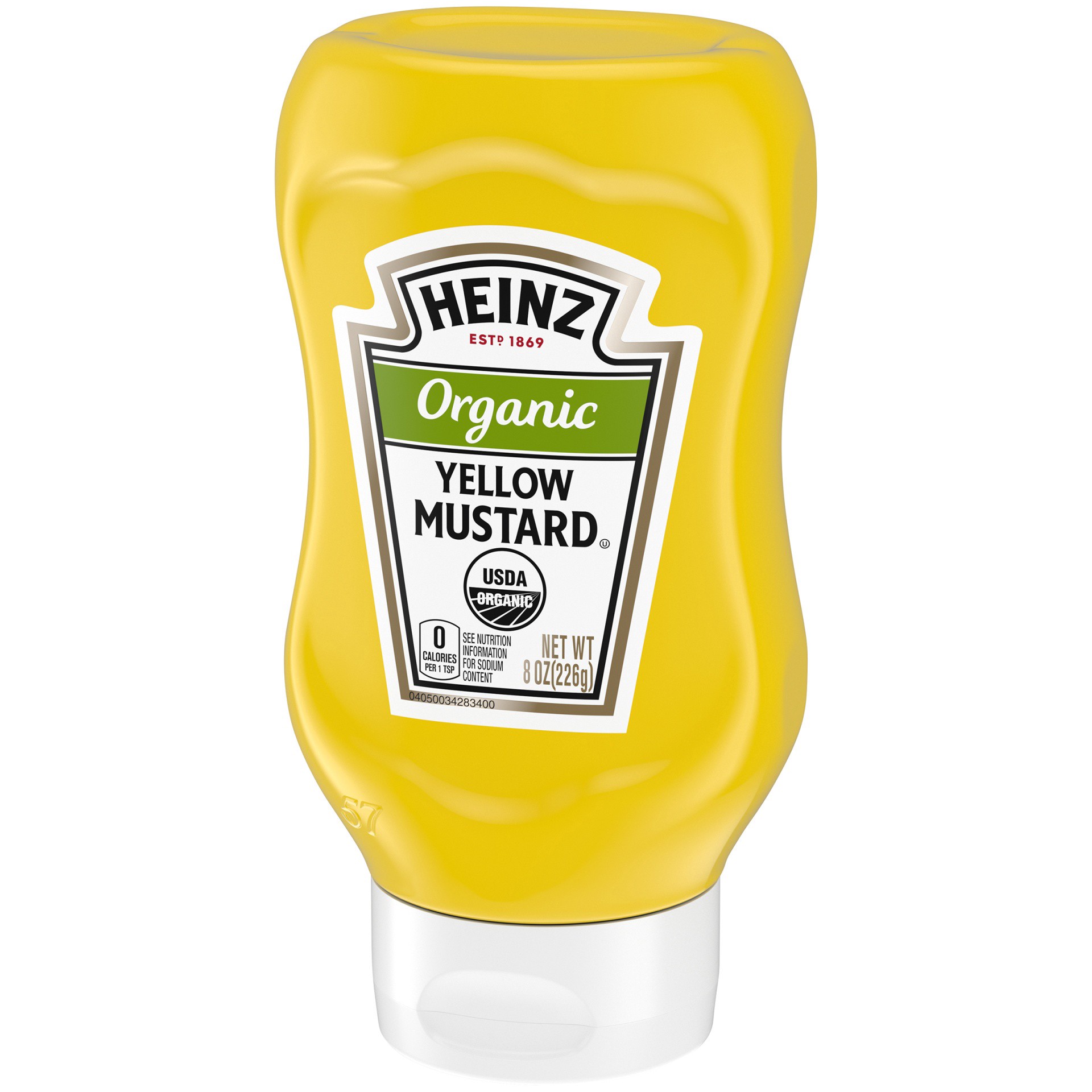 slide 6 of 6, Heinz Organic Yellow Mustard Bottle, 8 oz