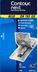 Contour Next Blood Glucose Test Strips - 15 ea