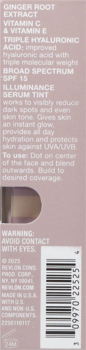 slide 11 of 13, Revlon Illuminance Broad Spectrum SPF 15 Light Beige 117 Serum Tint 0.94 fl oz, 0.94 fl oz