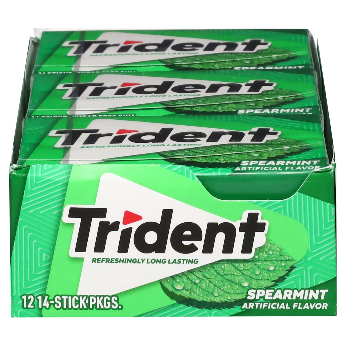 slide 3 of 4, Trident Value Pack Spearmint Gum, 12 ct