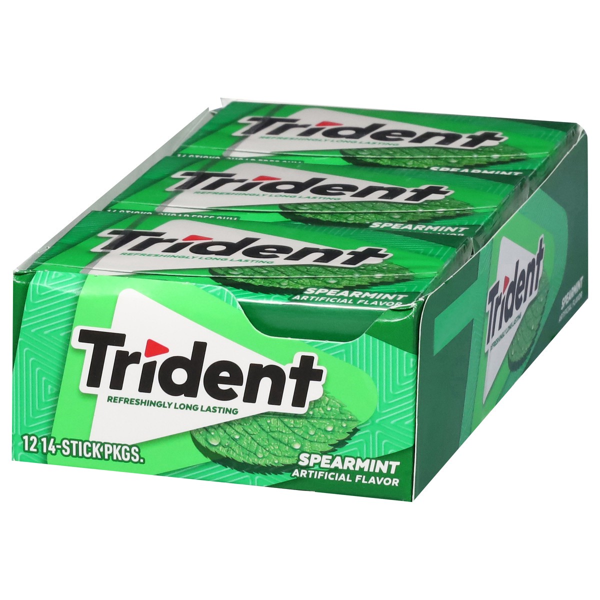 slide 4 of 4, Trident Value Pack Spearmint Gum, 12 ct