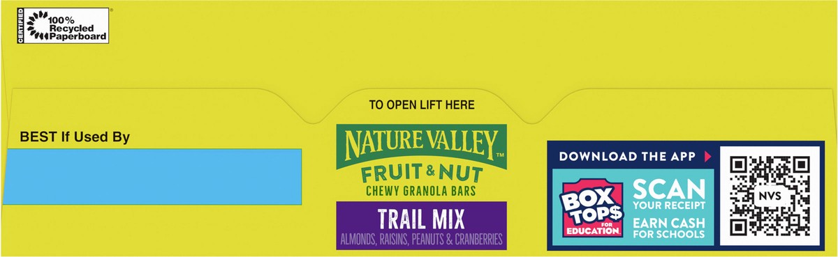 slide 6 of 13, Nature Valley Chewy Fruit and Nut Granola Bars, Trail Mix Snack Bars, 12 ct, 14.4 OZ, 12 ct