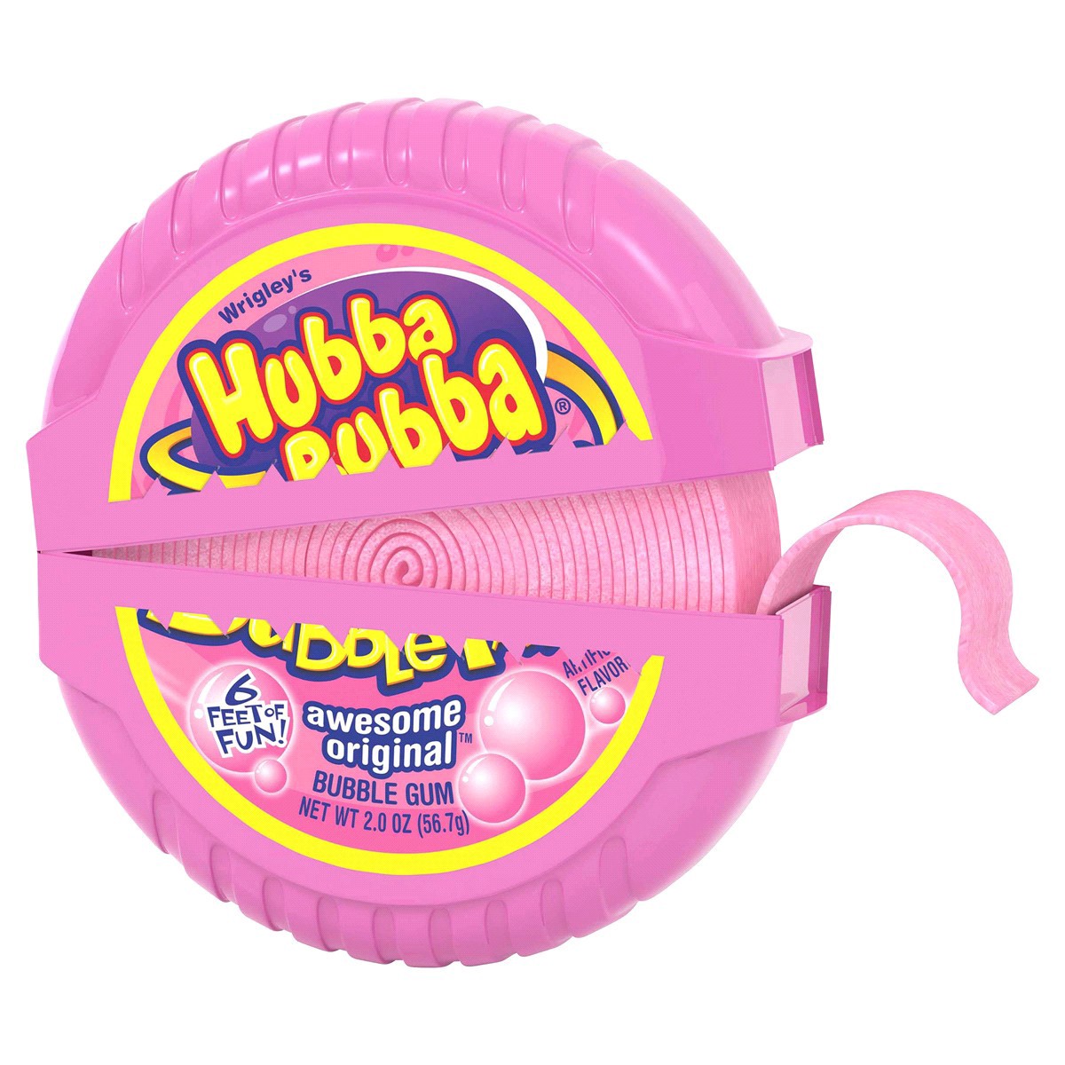 slide 2 of 2, Hubba Bubba Original Bubble Tape Bubble Gum, 2 oz