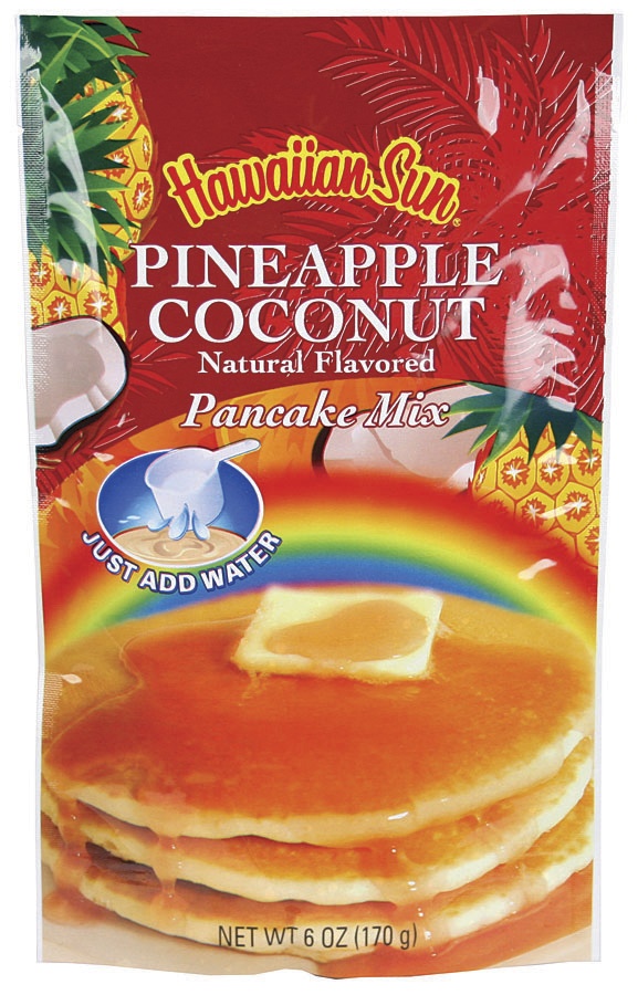 slide 1 of 1, Hawaiian Sun Pineapple Coconut Pancake Mix, 6 oz