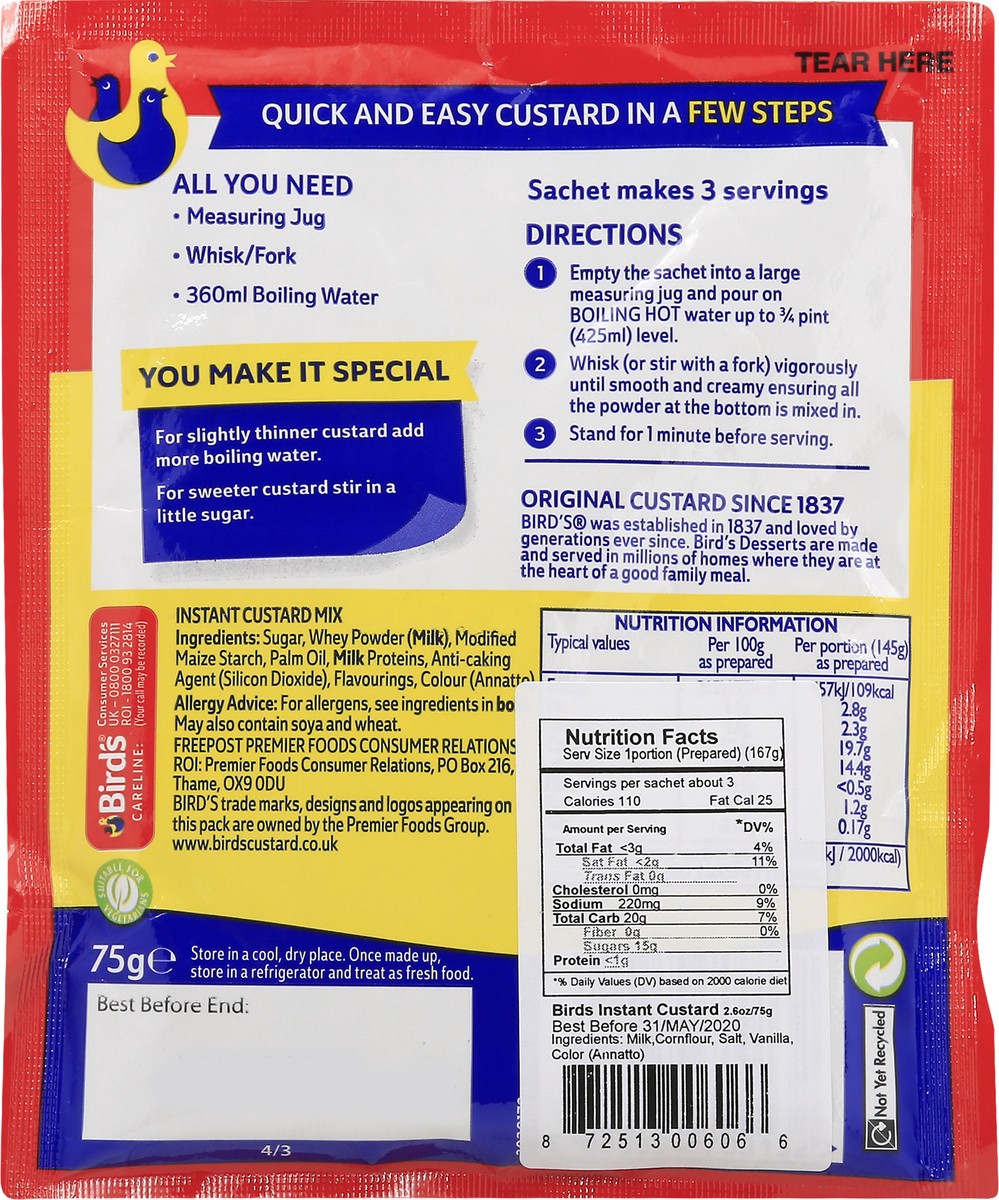 slide 2 of 13, Bird's Instant Custard 1 ea, 2.6 oz