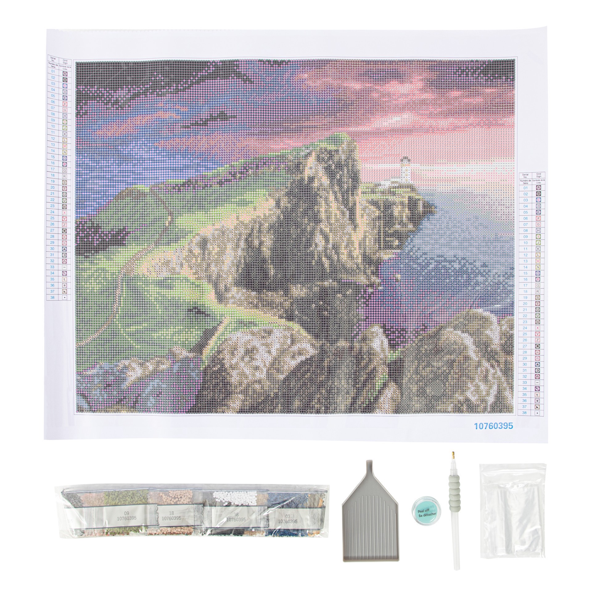 slide 3 of 5, Cliffside Diamond Art Kit By Make Market, 16 in x 20 in