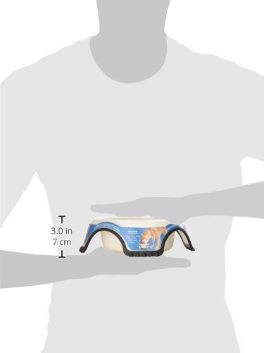 slide 3 of 4, JW Pet Medium Skid Stop Blue Slow Feed Bowl, Assorted Colors, 1 ct