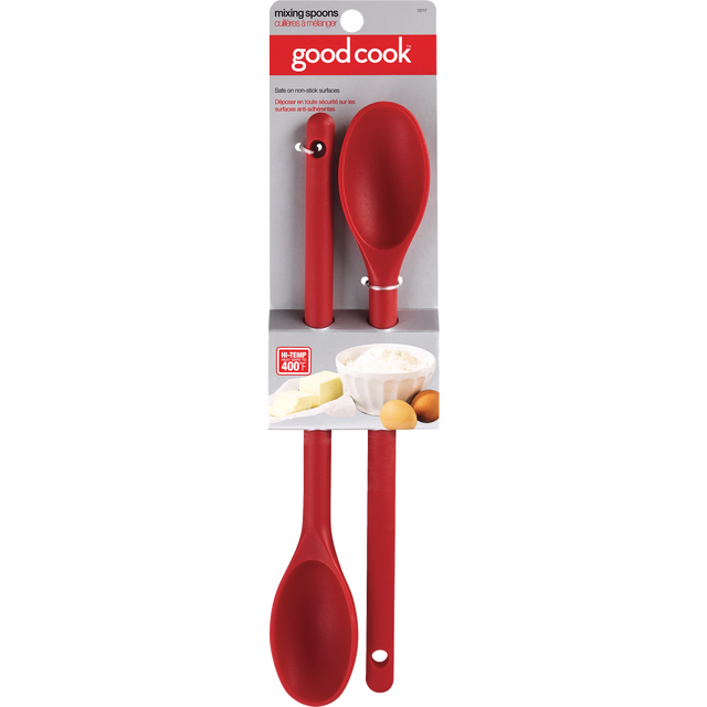 slide 1 of 1, Kitchenware Hi-Temp Mixing Spoons, 2 ct