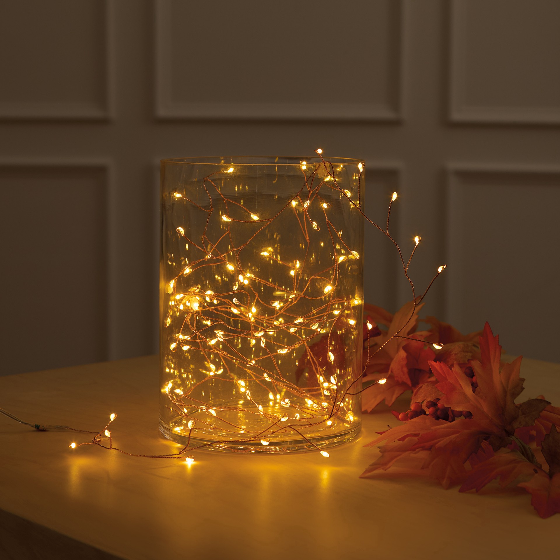 slide 4 of 4, 120ct. Amber Led Firecracker String Lights By Ashland, 120 ct