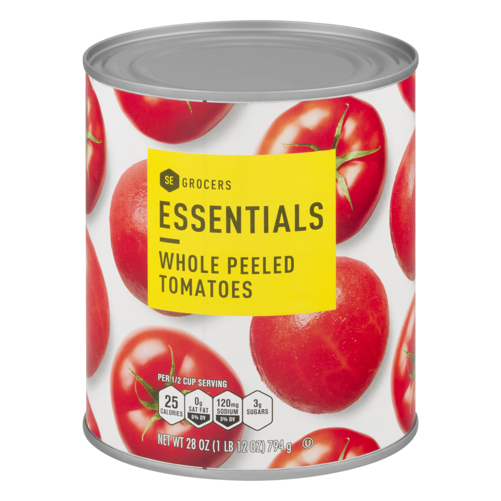 slide 1 of 1, Essentials Whole Peeled Tomatoes, 28 oz