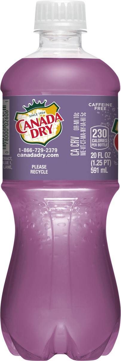 slide 2 of 9, Canada Dry Blackberry Ginger Ale Soda- 20 fl oz, 20 fl oz