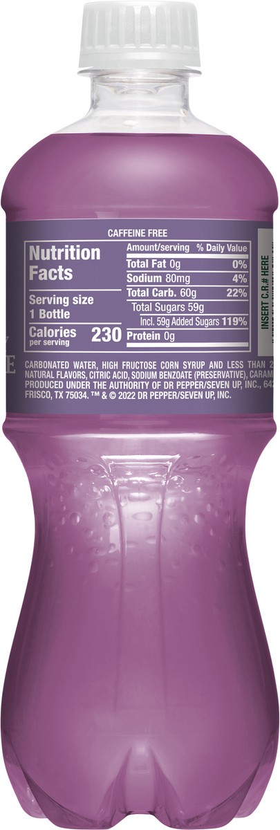 slide 8 of 9, Canada Dry Blackberry Ginger Ale Soda- 20 fl oz, 20 fl oz