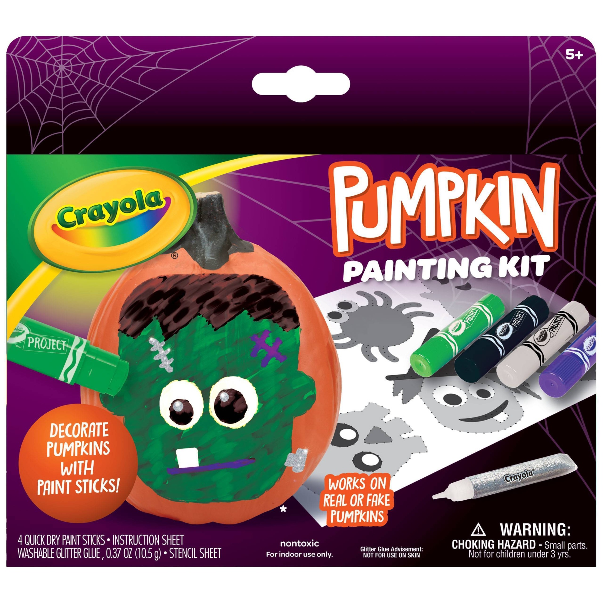 slide 1 of 1, Crayola Paint Stick Pumpkin Decorating Kit - Frankenstein, 1 ct