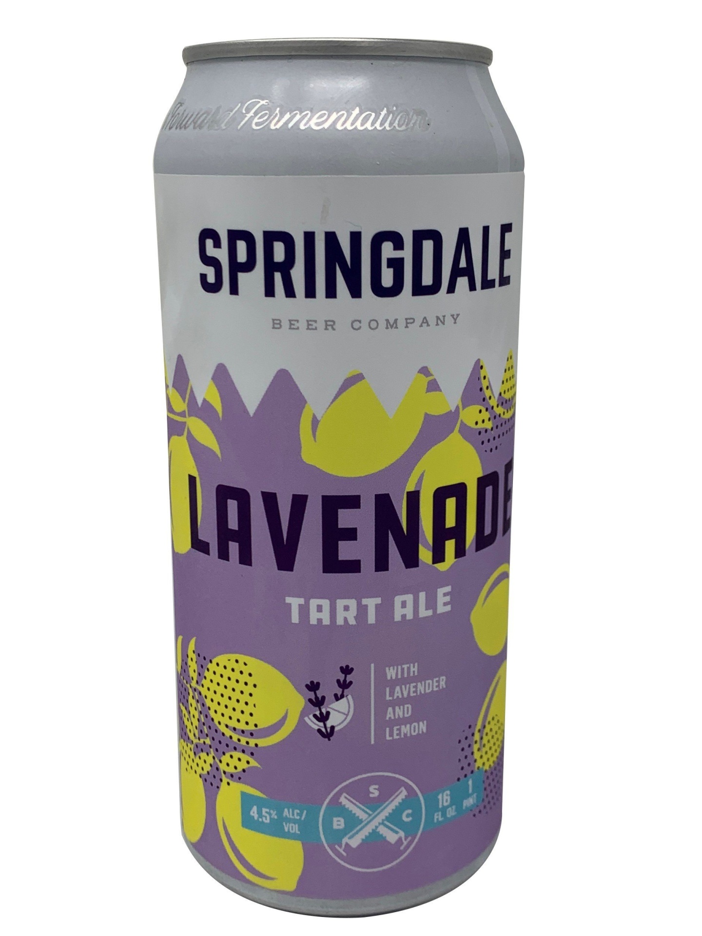 slide 1 of 8, Springdale Brewing Lavenade Tart Ale Single, 16 fl oz