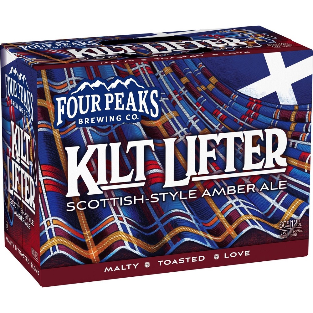 slide 2 of 2, Four Peaks Kilt Lifter Scottish-Style Amber Ale, 6% ABV, 12 ct; 12 oz