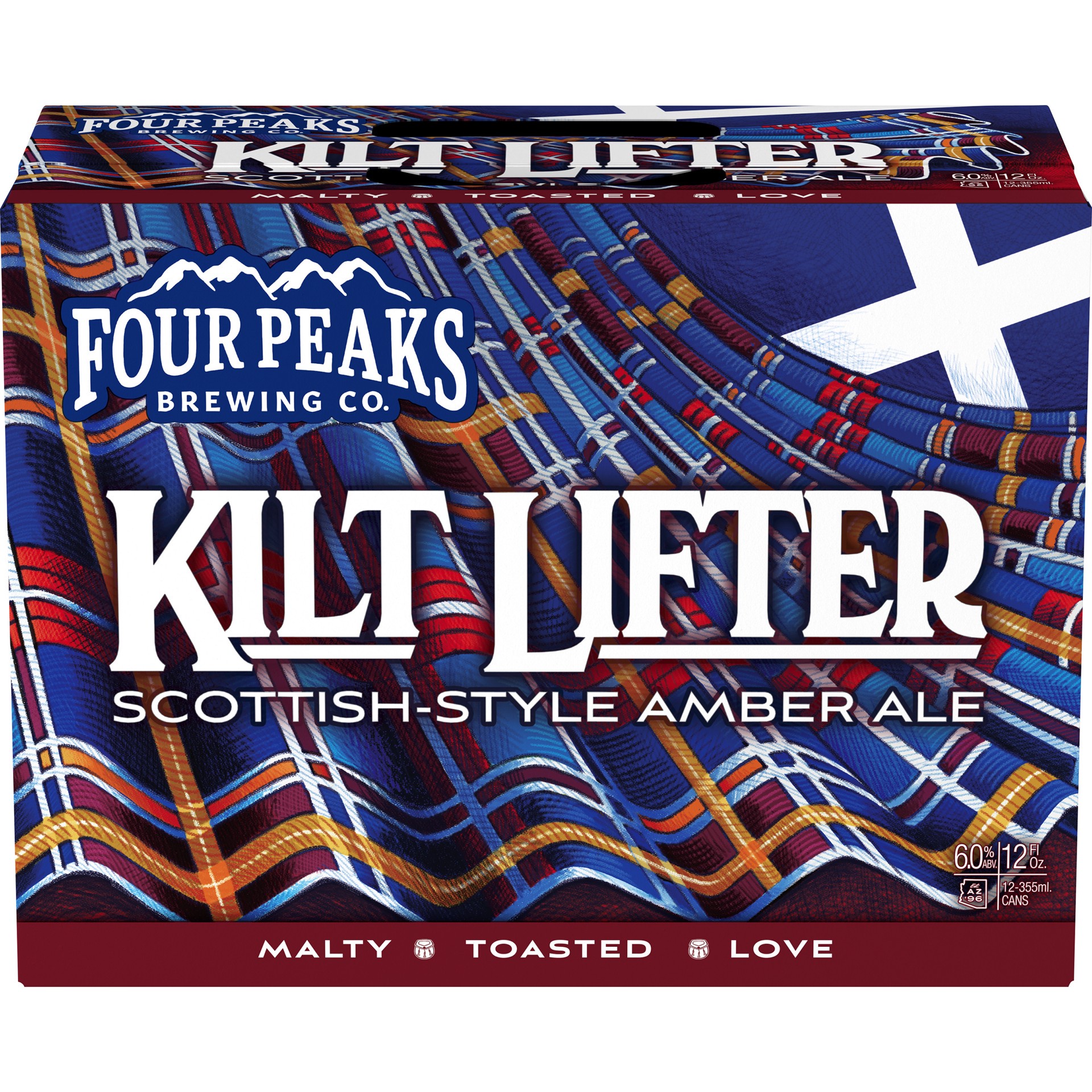 slide 3 of 5, Four Peaks Kilt Lifter Scottish-Style Amber Ale, 12 Pack 12 fl. oz. Cans, 12 ct; 12 oz