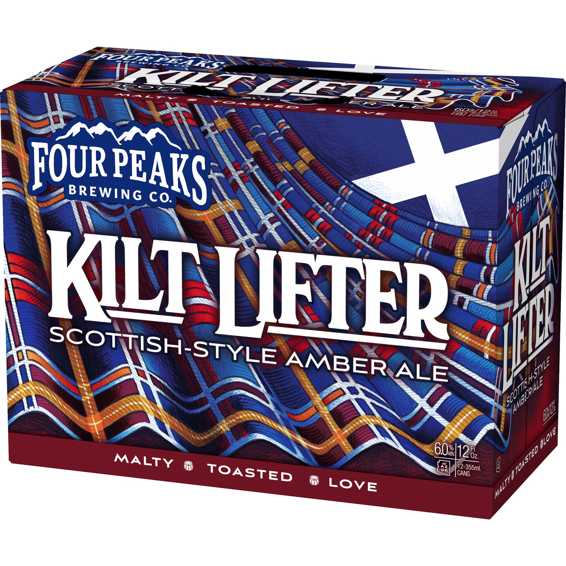 slide 5 of 5, Four Peaks Kilt Lifter Scottish-Style Amber Ale, 12 Pack 12 fl. oz. Cans, 12 ct; 12 oz