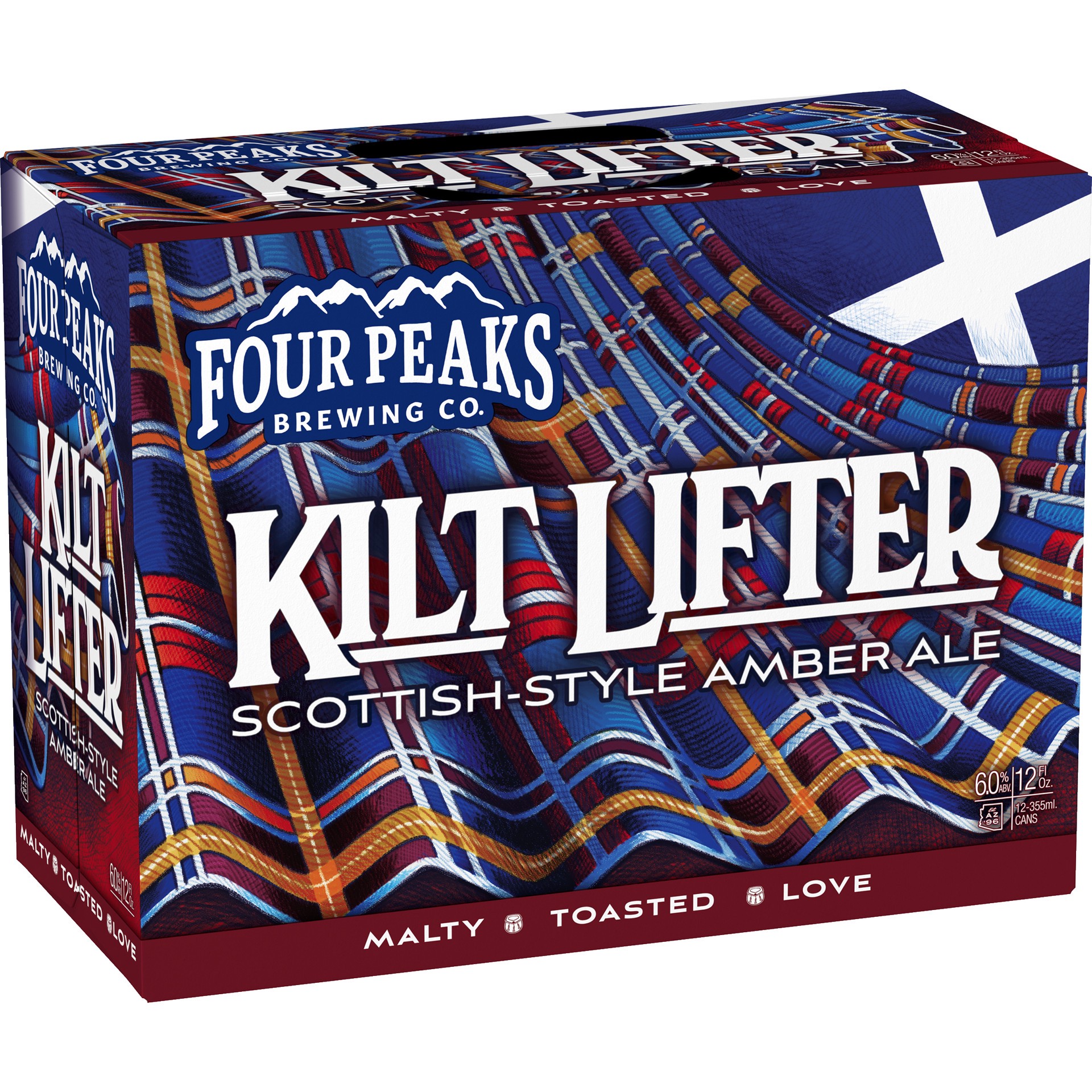 slide 2 of 5, Four Peaks Kilt Lifter Scottish-Style Amber Ale, 12 Pack 12 fl. oz. Cans, 12 ct; 12 oz