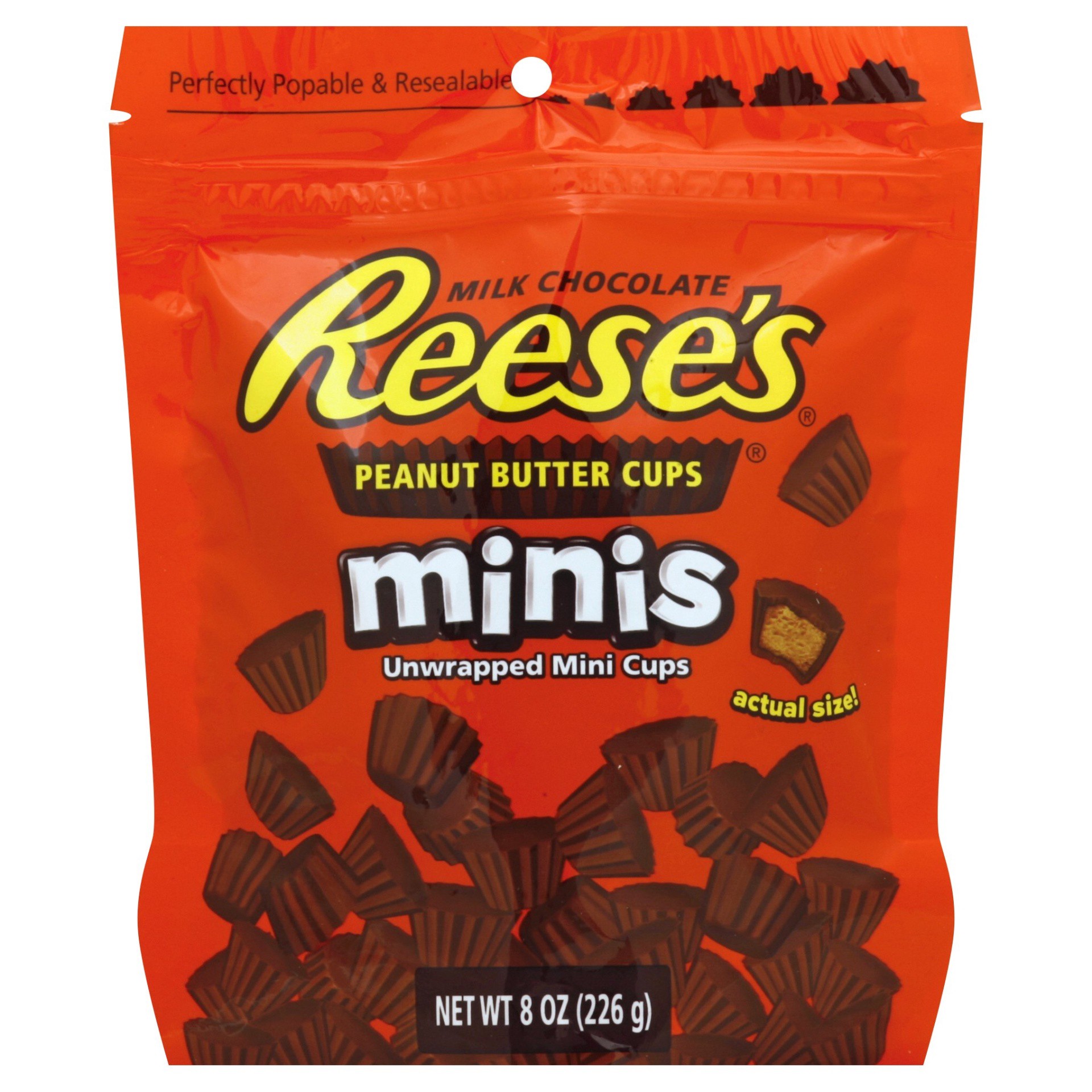 slide 1 of 6, Reese's Minis Peanut Butter Cups, 8 oz