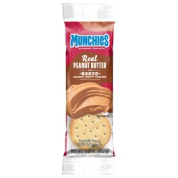 Munchies Sandwich Crackers Peanut Butter on a Baked Golden Toast Cracker 1.42 Oz