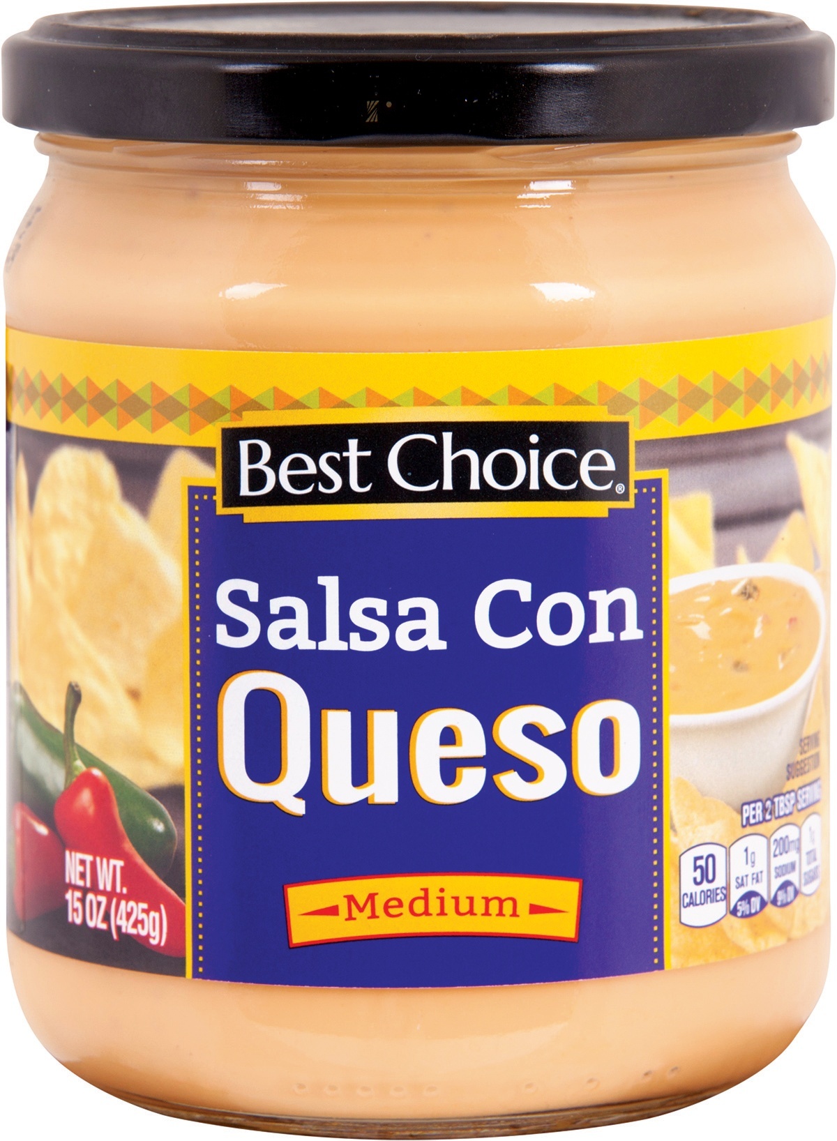 slide 1 of 1, Best Choice Salsa Con Queso, 15 oz