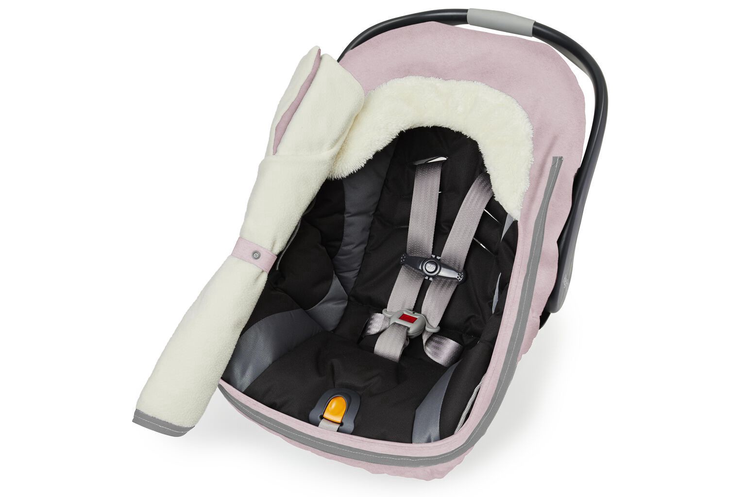slide 4 of 9, Skiphop Stroll & Go Car Seat Cover - Pink Heather Pink Heather NS, 1 ct