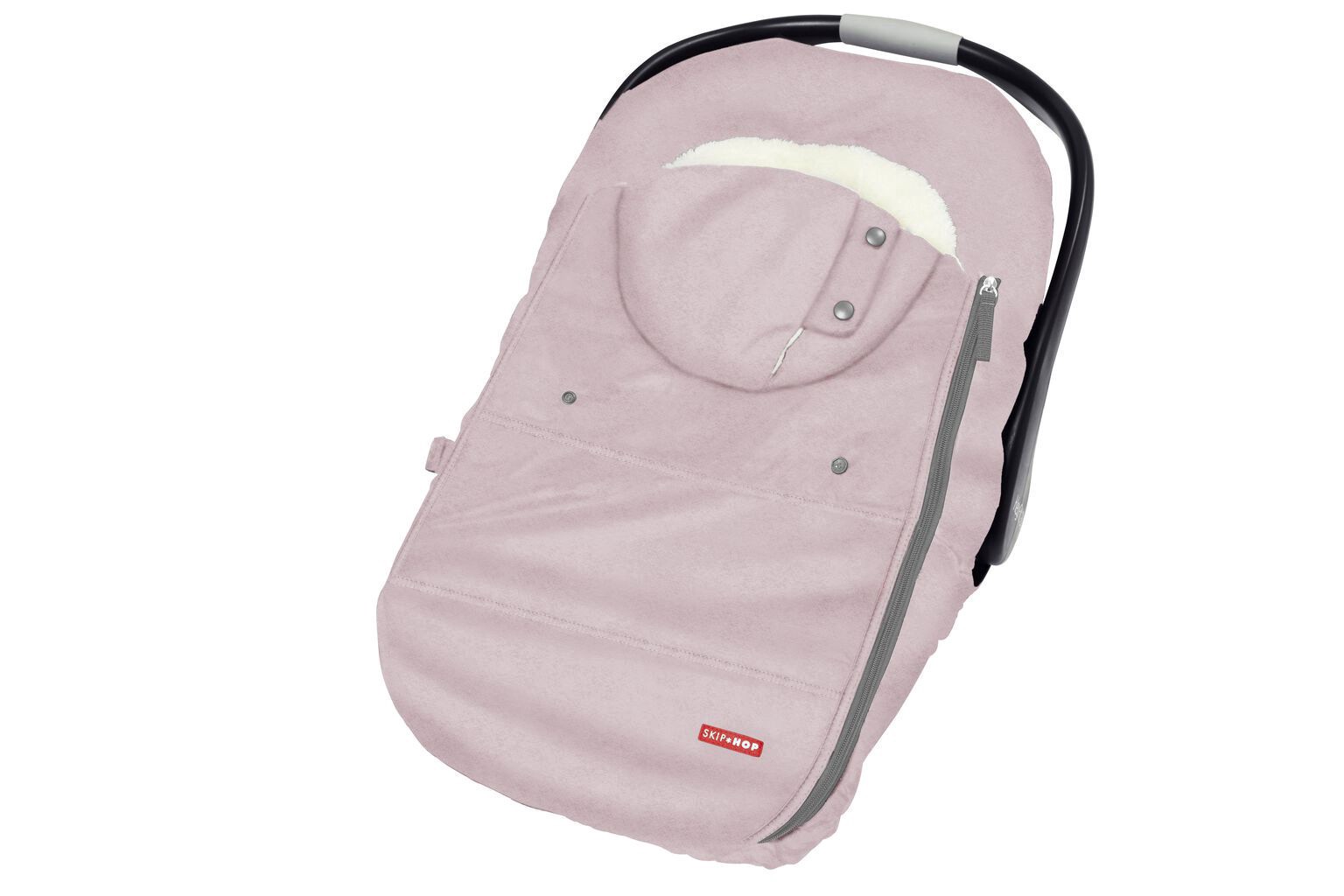 slide 5 of 9, Skiphop Stroll & Go Car Seat Cover - Pink Heather Pink Heather NS, 1 ct