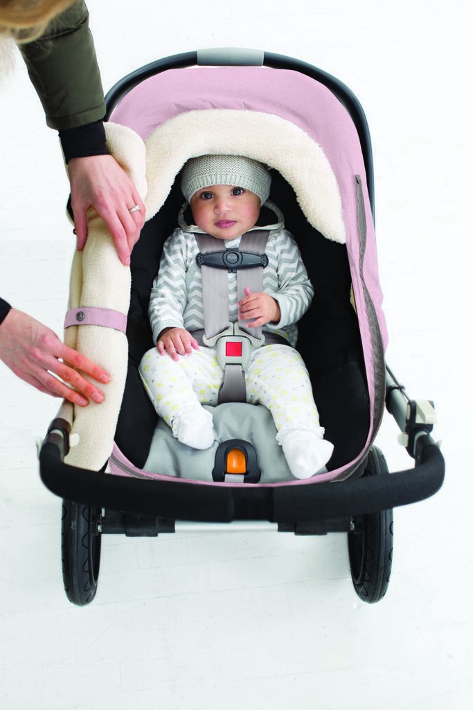 slide 8 of 9, Skiphop Stroll & Go Car Seat Cover - Pink Heather Pink Heather NS, 1 ct