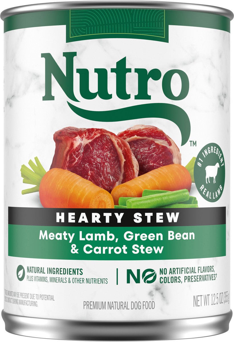 slide 12 of 17, Nutro Hearty Stew Meaty Lamb, Green Bean & Carrot Stew Dog Food 12.5 oz, 12.5 oz