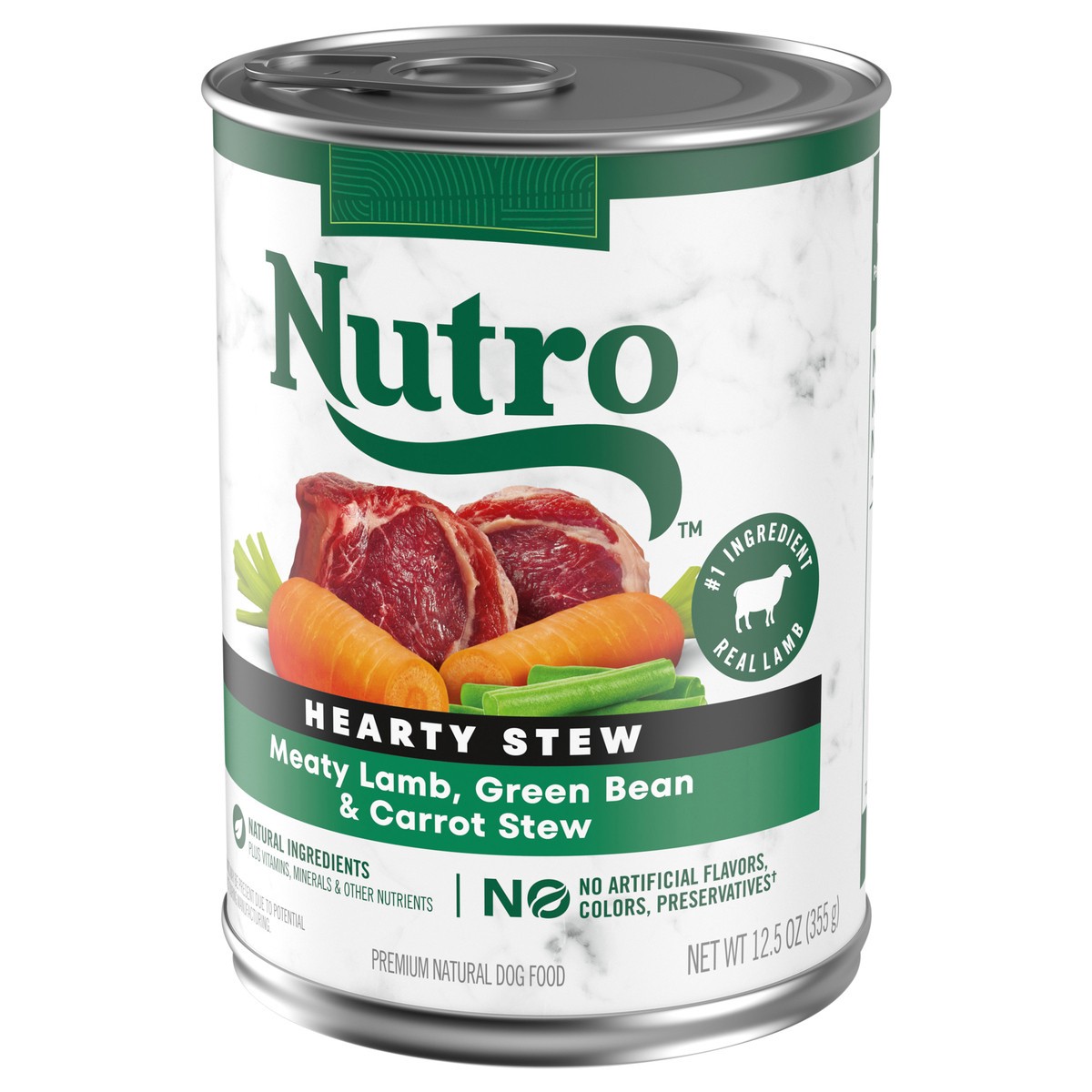 slide 13 of 17, Nutro Hearty Stew Meaty Lamb, Green Bean & Carrot Stew Dog Food 12.5 oz, 12.5 oz