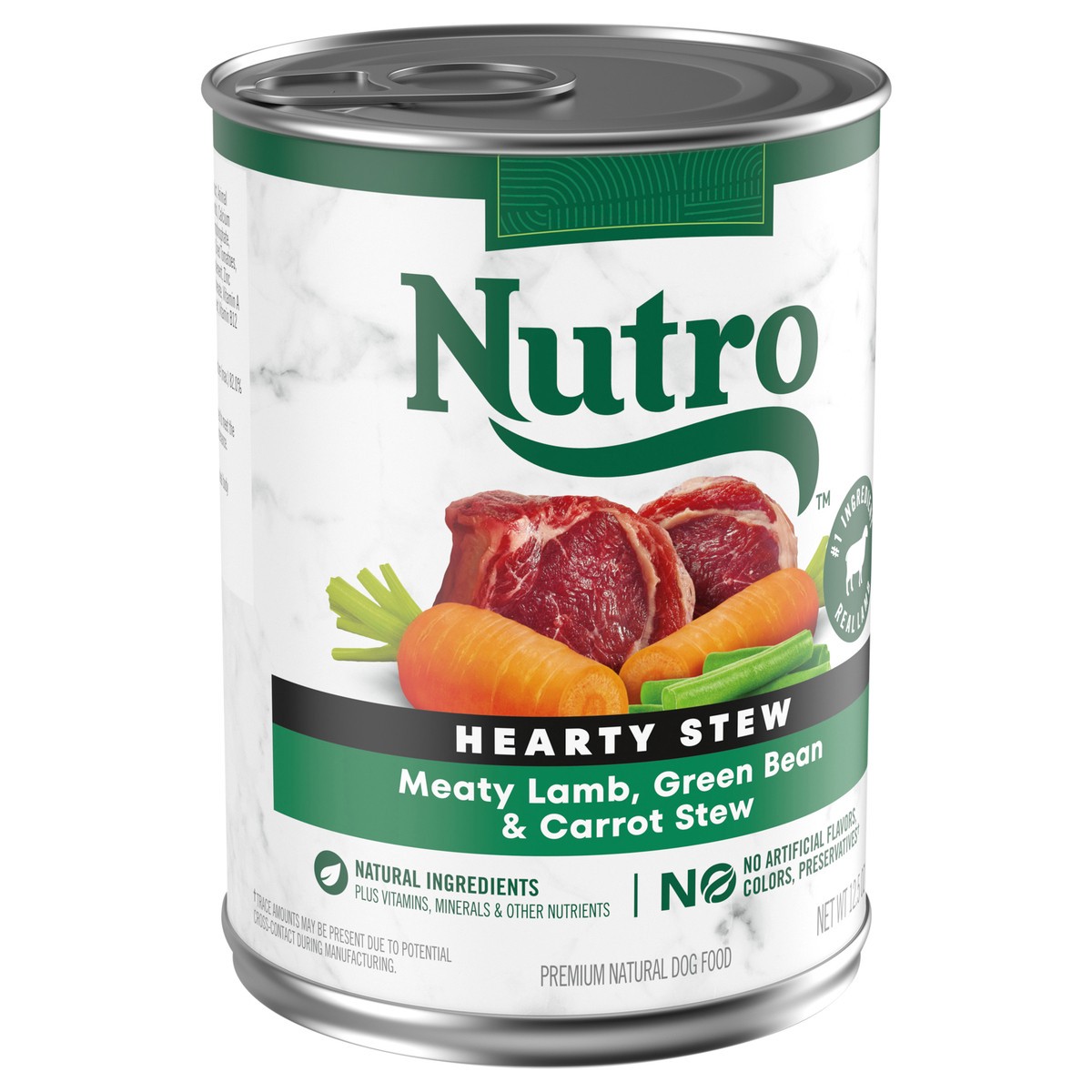 slide 6 of 17, Nutro Hearty Stew Meaty Lamb, Green Bean & Carrot Stew Dog Food 12.5 oz, 12.5 oz